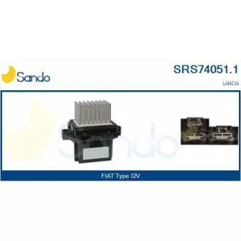 Résistance, pulseur d'air habitacle SANDO SRS74051.1