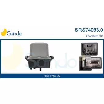 Résistance, pulseur d'air habitacle SANDO SRS74053.0