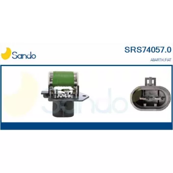Résistance de série, moteur électrique-ventilateur du radiat SANDO SRS74057.0