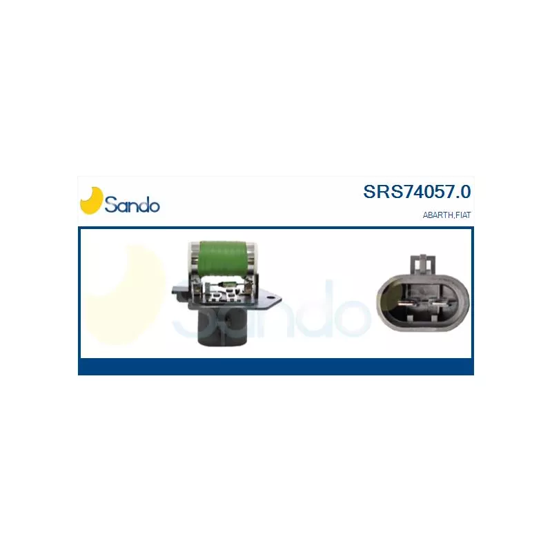 Résistance de série, moteur électrique-ventilateur du radiat SANDO SRS74057.0