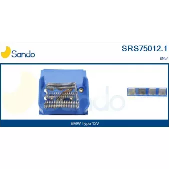 Résistance, pulseur d'air habitacle SANDO SRS75012.1