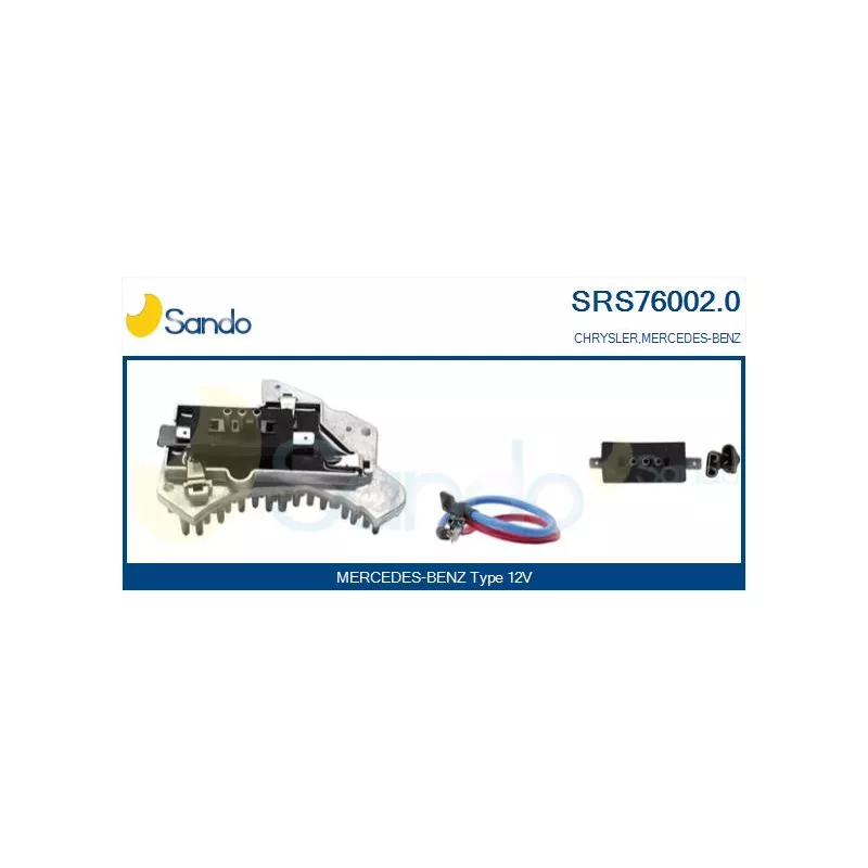 Résistance, pulseur d'air habitacle SANDO SRS76002.0