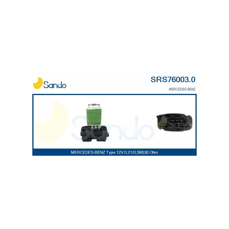 Résistance, pulseur d'air habitacle SANDO SRS76003.0