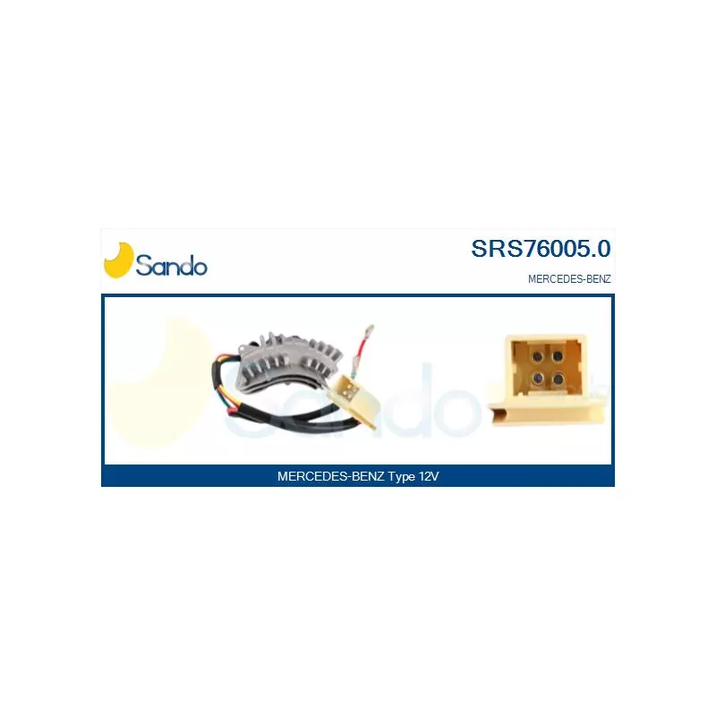 Résistance, pulseur d'air habitacle SANDO SRS76005.0