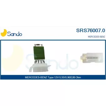 Résistance, pulseur d'air habitacle SANDO SRS76007.0