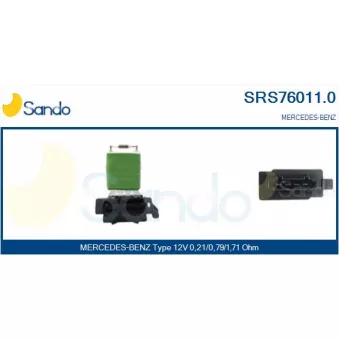 Résistance, pulseur d'air habitacle SANDO SRS76011.0