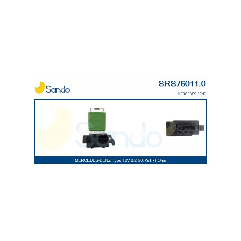 Résistance, pulseur d'air habitacle SANDO SRS76011.0
