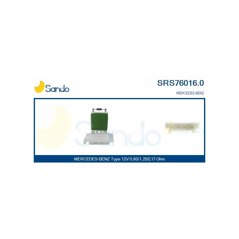 Résistance, pulseur d'air habitacle SANDO SRS76016.0