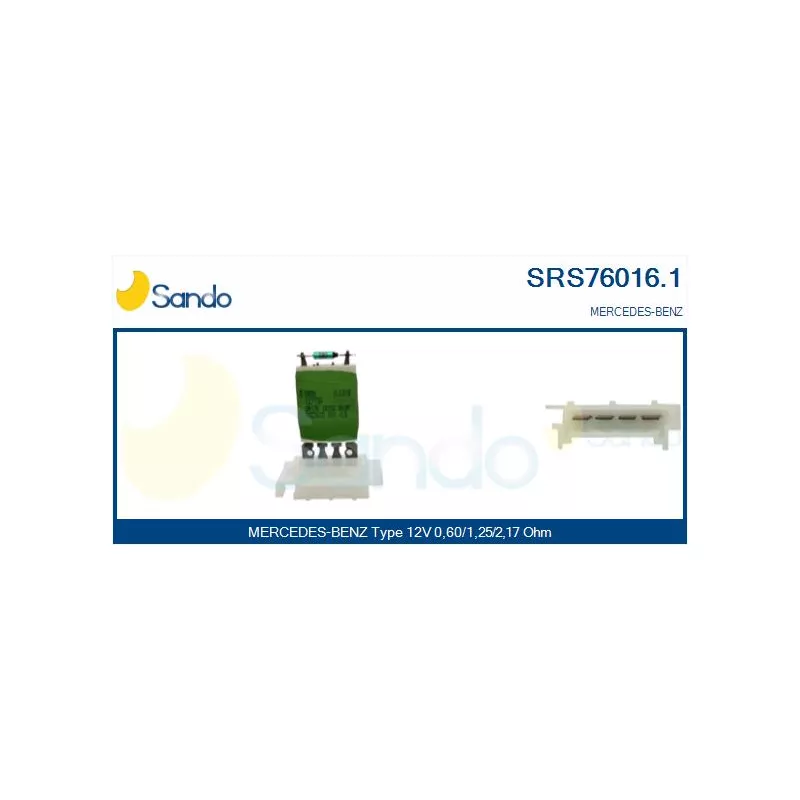 Résistance, pulseur d'air habitacle SANDO SRS76016.1