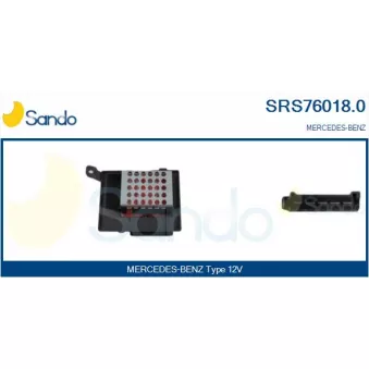 Résistance, pulseur d'air habitacle SANDO SRS76018.0
