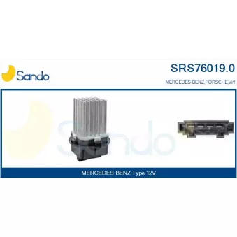 Résistance, pulseur d'air habitacle SANDO SRS76019.0