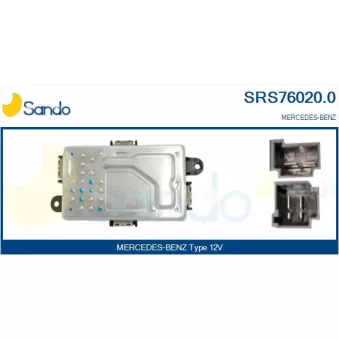 Résistance, pulseur d'air habitacle SANDO SRS76020.0