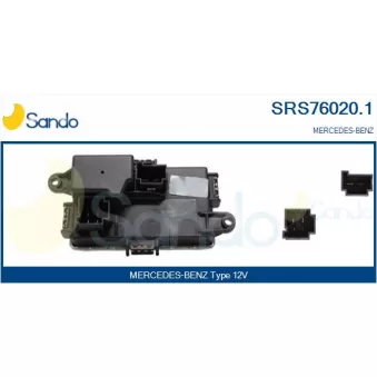 Résistance, pulseur d'air habitacle SANDO SRS76020.1