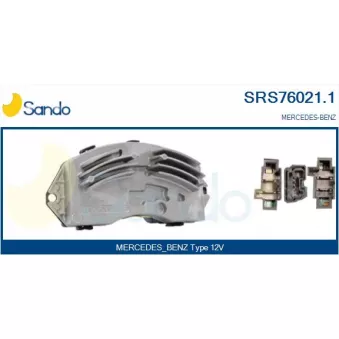 Résistance, pulseur d'air habitacle SANDO SRS76021.1
