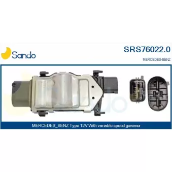 Résistance de série, moteur électrique-ventilateur du radiat SANDO SRS76022.0