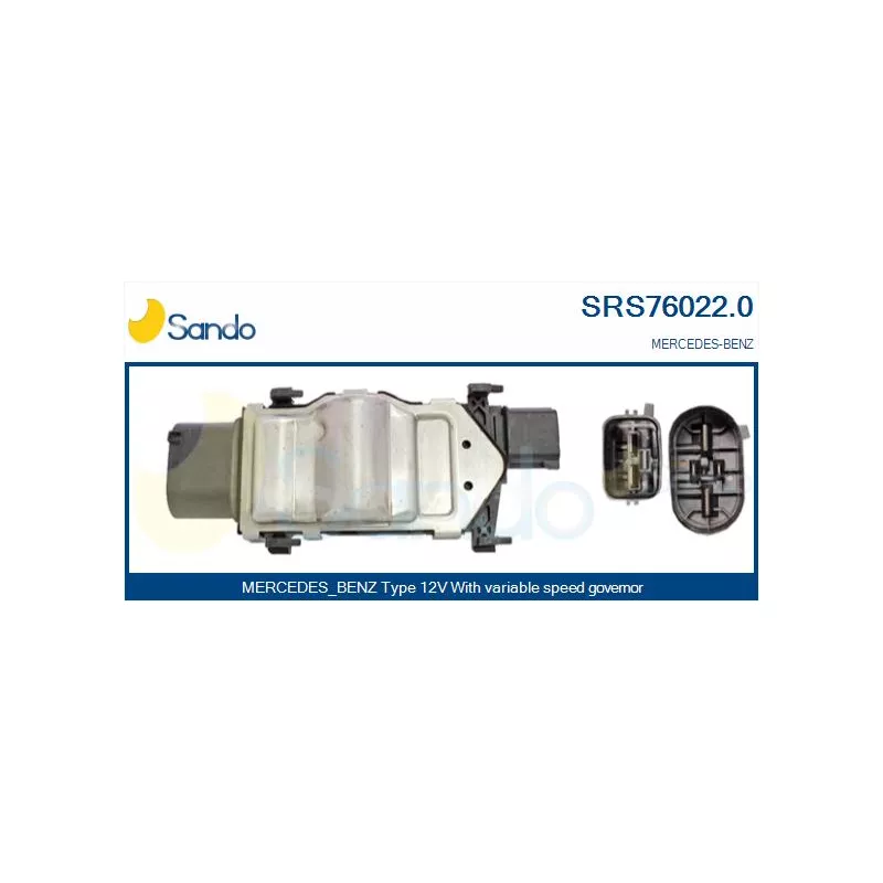 Résistance de série, moteur électrique-ventilateur du radiat SANDO SRS76022.0