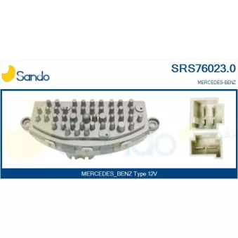 Résistance, pulseur d'air habitacle SANDO SRS76023.0