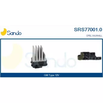 Résistance, pulseur d'air habitacle SANDO SRS77001.0