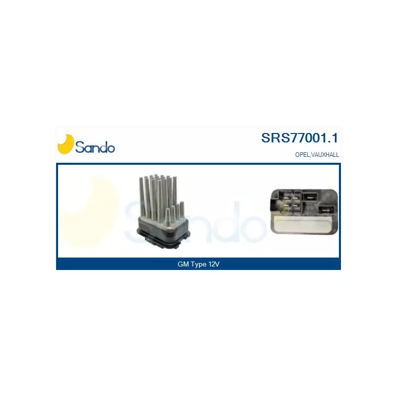Résistance, pulseur d'air habitacle SANDO SRS77001.1