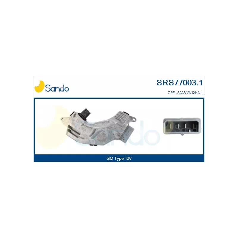 Résistance, pulseur d'air habitacle SANDO SRS77003.1