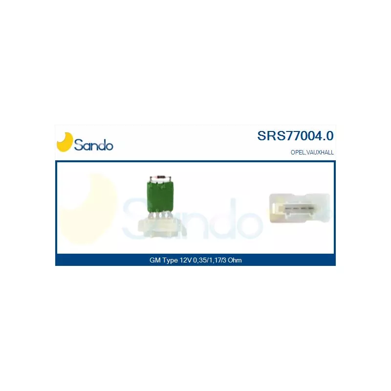 Résistance, pulseur d'air habitacle SANDO SRS77004.0