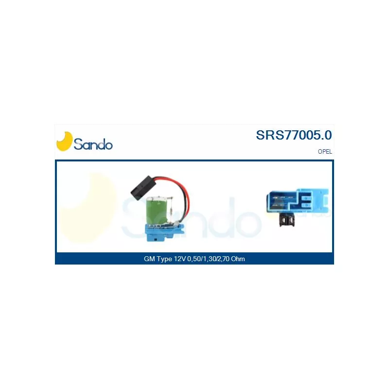 Résistance, pulseur d'air habitacle SANDO SRS77005.0
