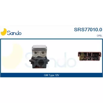Résistance, pulseur d'air habitacle SANDO SRS77010.0