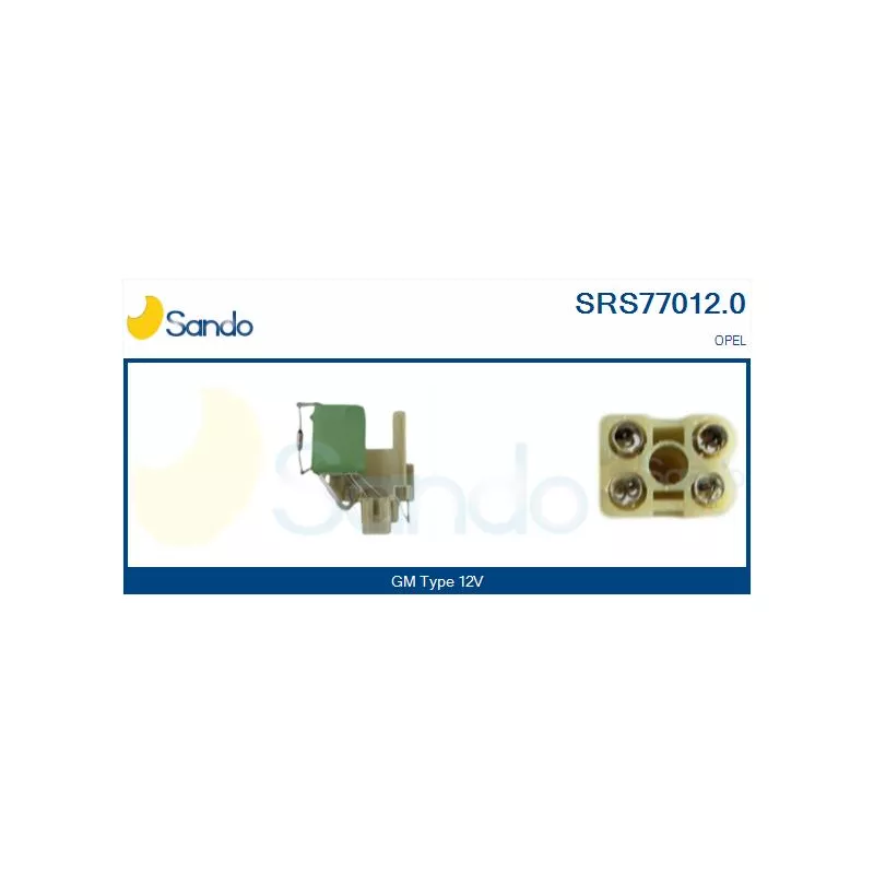 Résistance de série, moteur électrique-ventilateur du radiat SANDO SRS77012.0