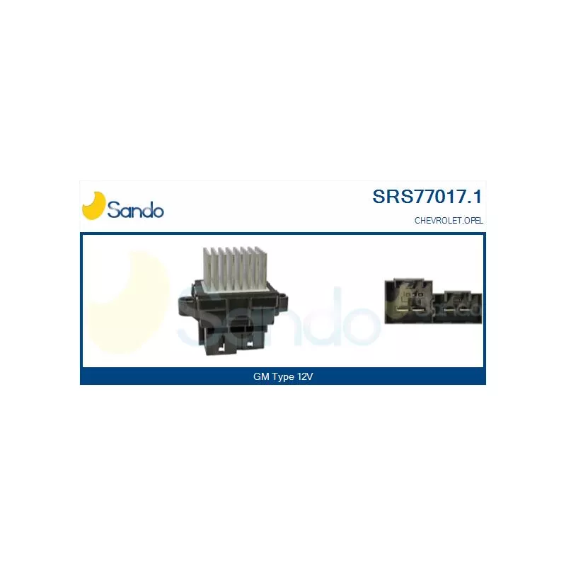 Résistance, pulseur d'air habitacle SANDO SRS77017.1
