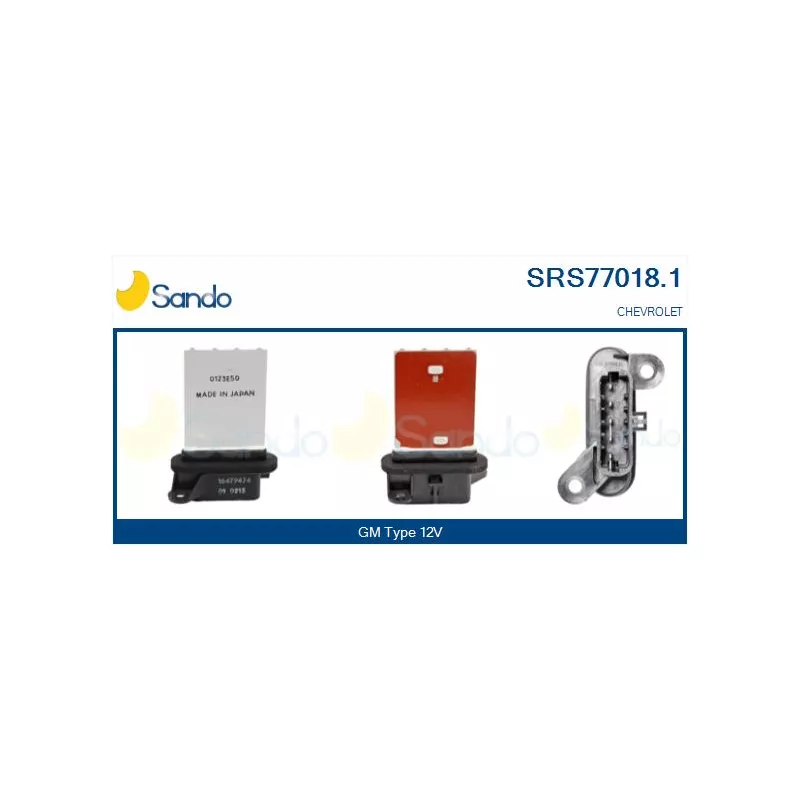 Résistance, pulseur d'air habitacle SANDO SRS77018.1