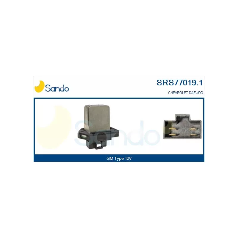 Résistance, pulseur d'air habitacle SANDO SRS77019.1