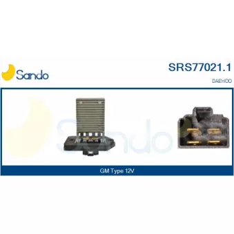 Résistance, pulseur d'air habitacle SANDO SRS77021.1