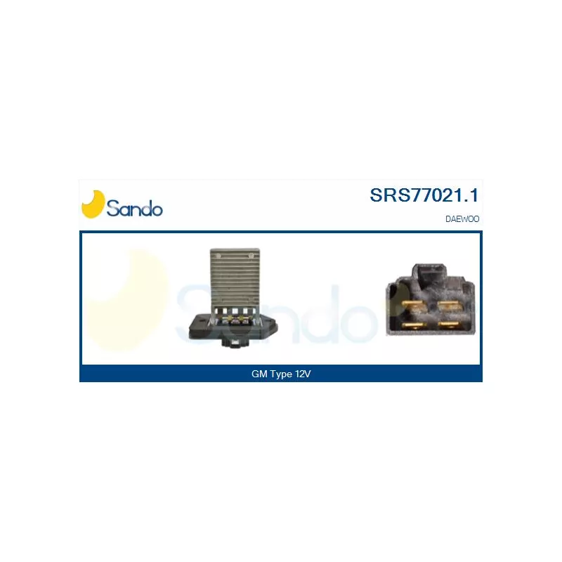 Résistance, pulseur d'air habitacle SANDO SRS77021.1