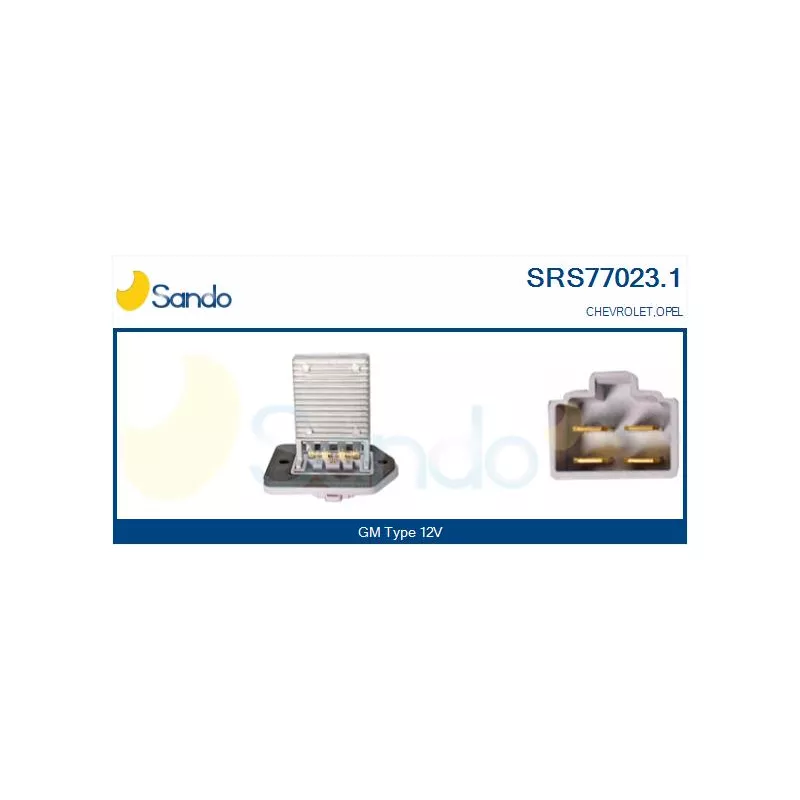 Résistance, pulseur d'air habitacle SANDO SRS77023.1