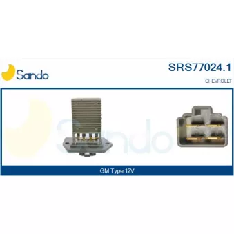 Résistance, pulseur d'air habitacle SANDO SRS77024.1