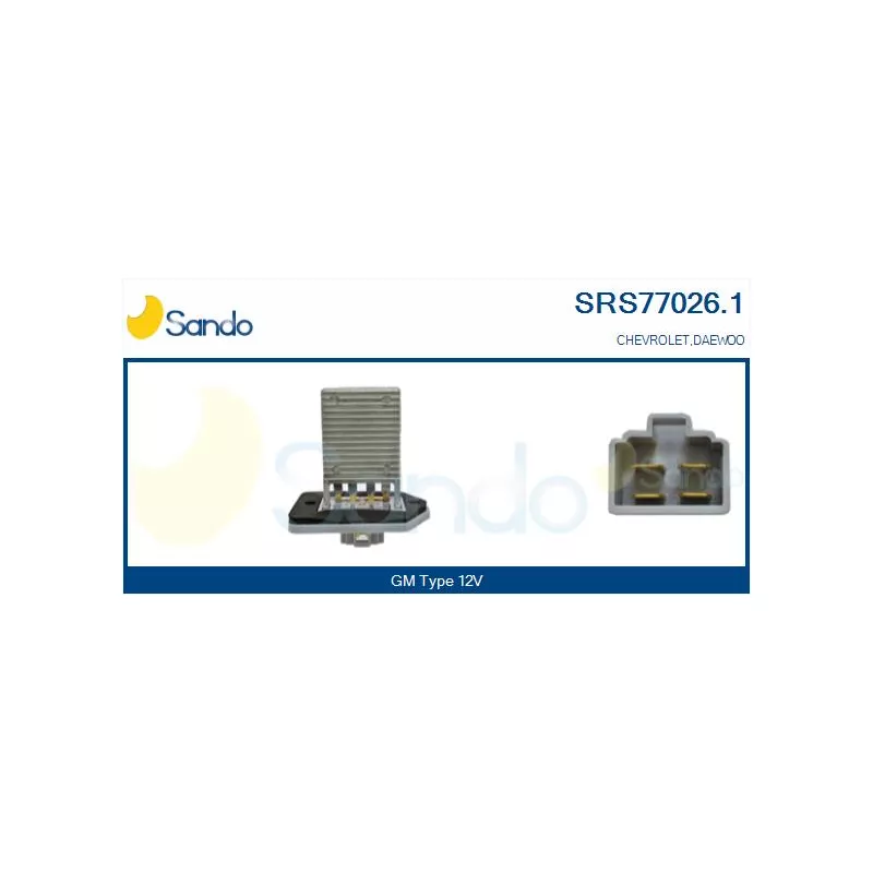 Résistance, pulseur d'air habitacle SANDO SRS77026.1