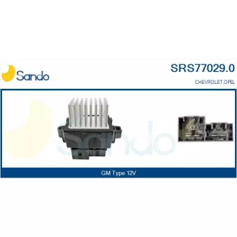Résistance, pulseur d'air habitacle SANDO SRS77029.0