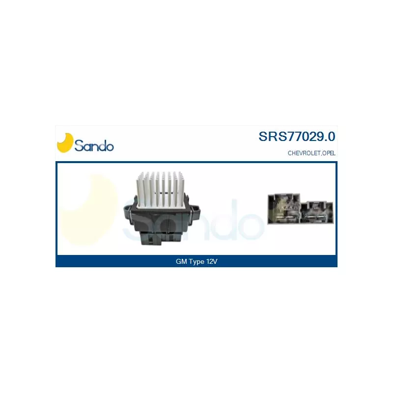 Résistance, pulseur d'air habitacle SANDO SRS77029.0