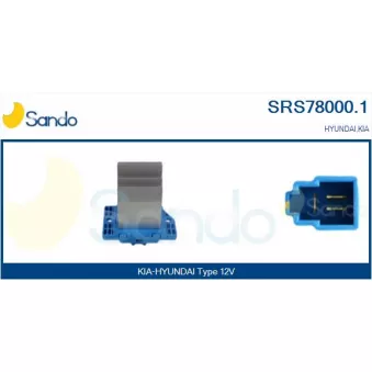 Résistance, pulseur d'air habitacle SANDO SRS78000.1