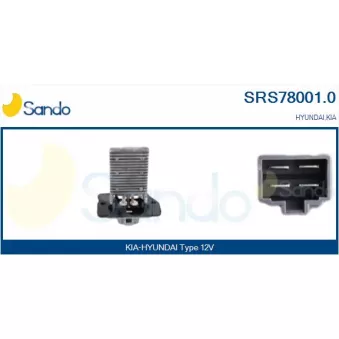 Résistance, pulseur d'air habitacle SANDO SRS78001.0