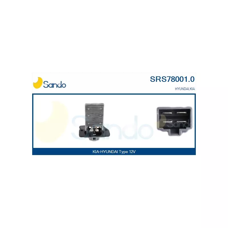 Résistance, pulseur d'air habitacle SANDO SRS78001.0