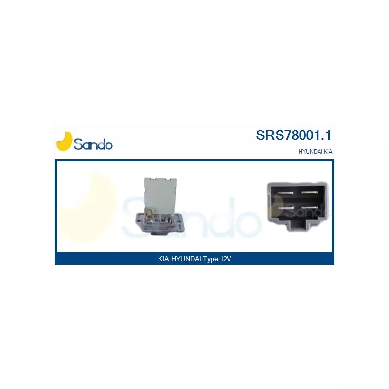 Résistance, pulseur d'air habitacle SANDO SRS78001.1