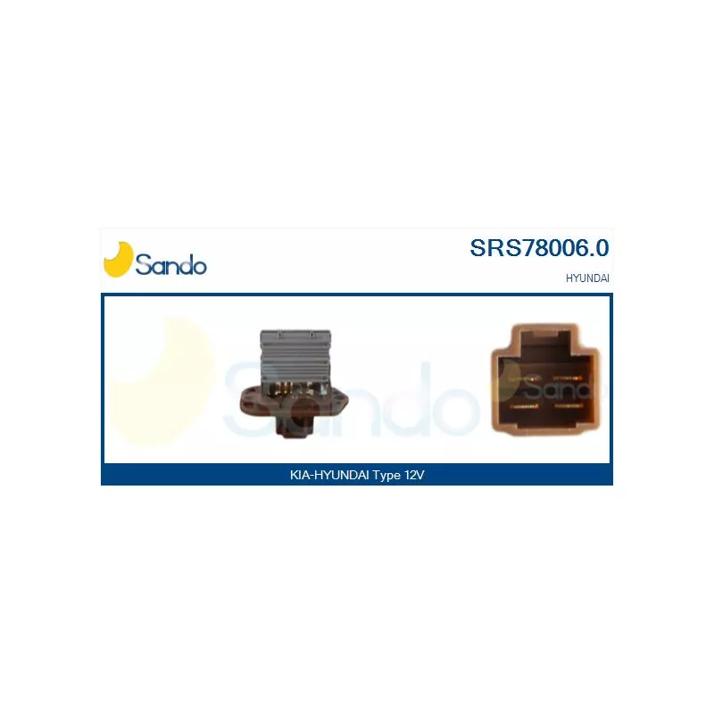 Résistance, pulseur d'air habitacle SANDO SRS78006.0