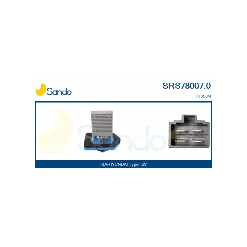 Résistance, pulseur d'air habitacle SANDO SRS78007.0