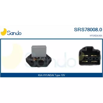 Résistance, pulseur d'air habitacle SANDO SRS78008.0