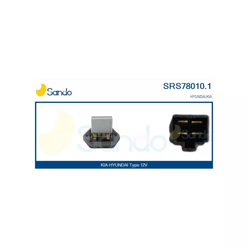 Résistance, pulseur d'air habitacle SANDO SRS78010.1