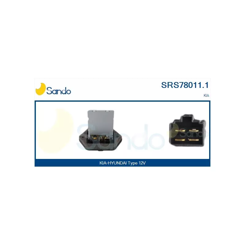 Résistance, pulseur d'air habitacle SANDO SRS78011.1