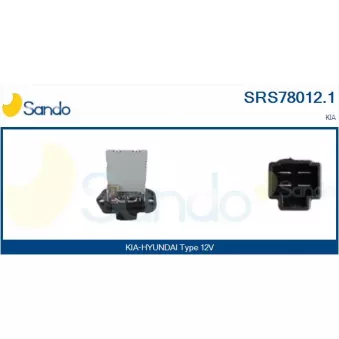 Résistance, pulseur d'air habitacle SANDO SRS78012.1