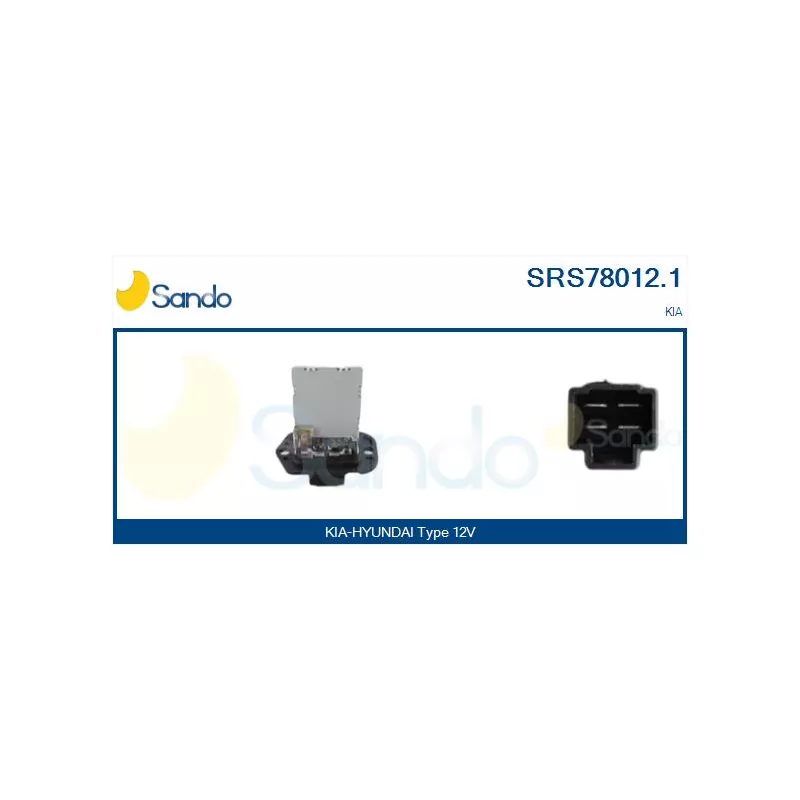 Résistance, pulseur d'air habitacle SANDO SRS78012.1