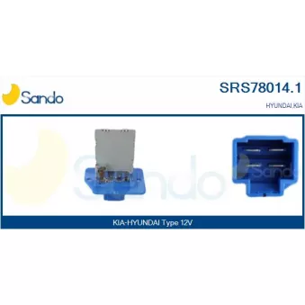 Résistance, pulseur d'air habitacle SANDO SRS78014.1